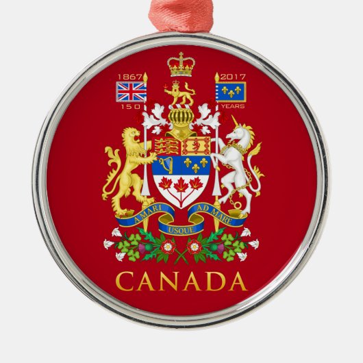150e verjaardag van Canada Metalen Ornament (Voorkant)