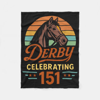 151e paardenrace derby dag viert 151 jaar fleece deken