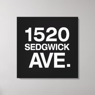 1520 SEDGWICK AVE. CANVAS AFDRUK