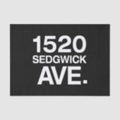 1520 SEDGWICK AVE. TISSUEPAPIER (Voorkant)