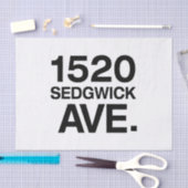 1520 SEDGWICK AVE. TISSUEPAPIER (Craft)