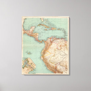 15354 Midden-Amerika, Colombia Canvas Afdruk