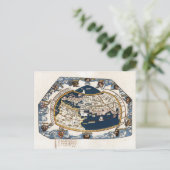 1535 Wereldkaart Briefkaart (Staand voorkant)