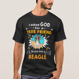 153 Vraag aan een ware vriend van God, een Beagle T-shirt