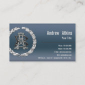 [154] AB & BA Silver Monogram Visitekaartje (Achterkant)