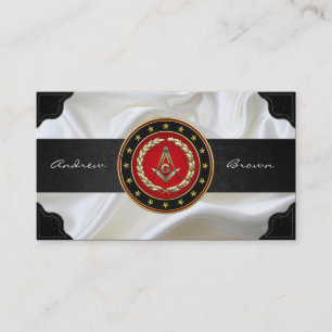 [154] Masonic Square and Compass [3rd Degree] Visitekaartje