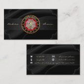 [154] Master Mason - 3rd graads Square & Compass Visitekaartje (Voorkant / Achterkant)