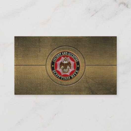 [154] Scottish Rite Double-kopeagle Visitekaartje (Voorkant)