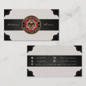 [154] Scottish Rite Double-kopeagle Visitekaartje (Voorkant / Achterkant)