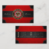 [154] Scottish Rite Double-kopeagle Visitekaartje (Voorkant / Achterkant)