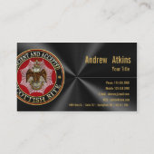 [154] Scottish Rite Double-kopeagle Visitekaartje (Achterkant)