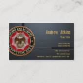 [154] Scottish Rite Double-kopeagle Visitekaartje (Achterkant)