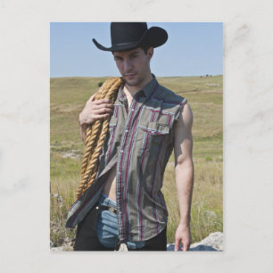 15599-RA Cowboy Briefkaart