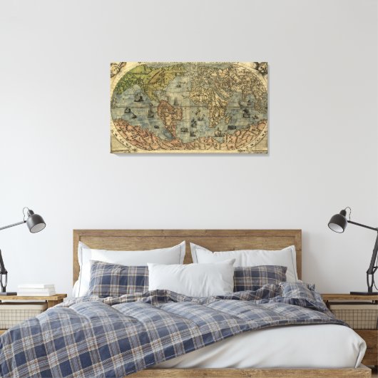 1565 Ferando Berteli (Fernando Bertelli) Wereldkaa Canvas Afdruk (Insitu (Slaapkamer))