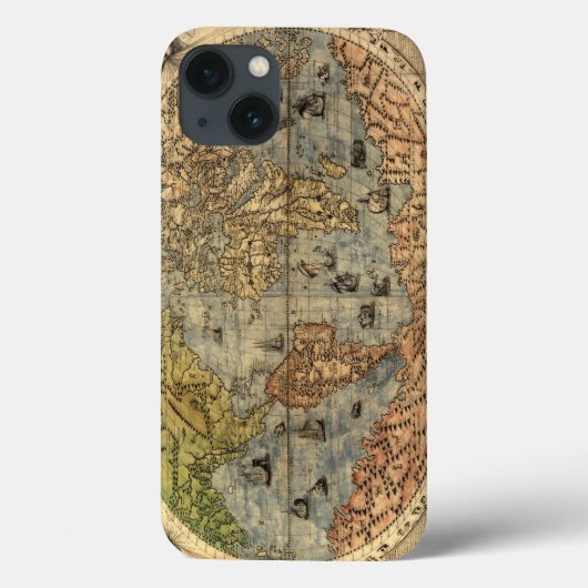 1565 Forlani AntiquevWereldkaart Renaissance Case-Mate iPhone Case (Achterkant)