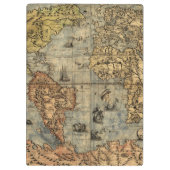 1565 Forlani AntiquevWereldkaart Renaissance Klembord (Achterkant)