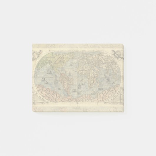 1565 Forlani AntiquevWereldkaart Renaissance Post-it® Notes (Voorkant)