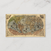 1565 Forlani AntiquevWereldkaart Renaissance Visitekaartje (Achterkant)