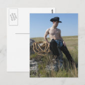 15693-RA Cowboy Briefkaart (Voorkant / Achterkant)