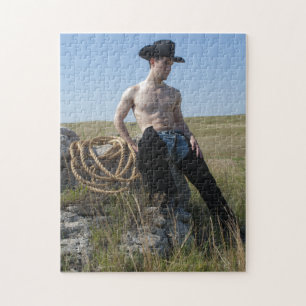 15693-RA Cowboy Legpuzzel