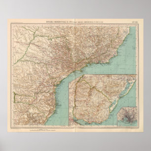 15758 Zuid-Brazilië, Uruguay Poster