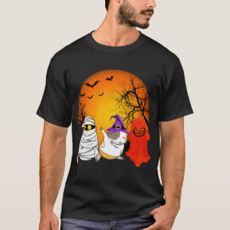 157 Guinea Pig Halloween Pumpkin T-shirt