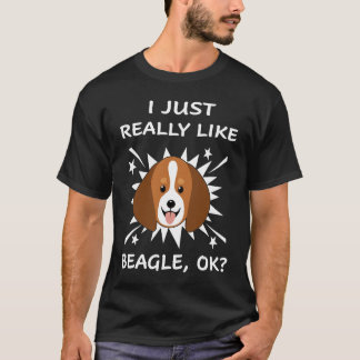 157 Ik hou echt van Beagle T-shirt