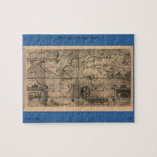 1581 Antiek Wereldkaart van Nicola van Sype Legpuzzel