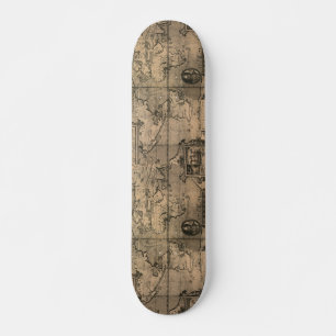 1581 Antiek Wereldkaart van Nicola van Sype Skateboard