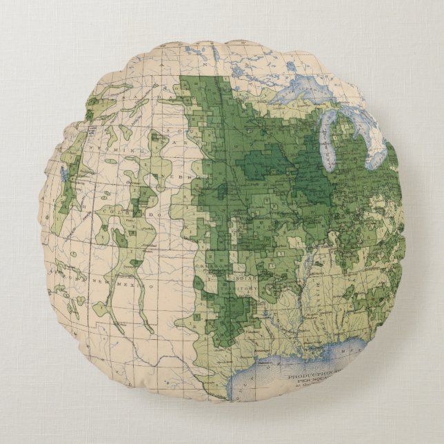 158 Haver/zeemijl Rond Kussen (Voorkant)