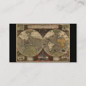 1595 cartes vintages du monde par Jodocus Hondius (Dos)