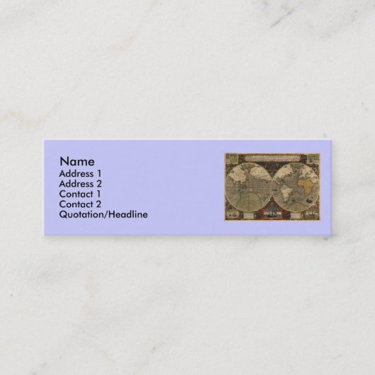 1595 cartes vintages du monde par Jodocus Hondius (Devant)