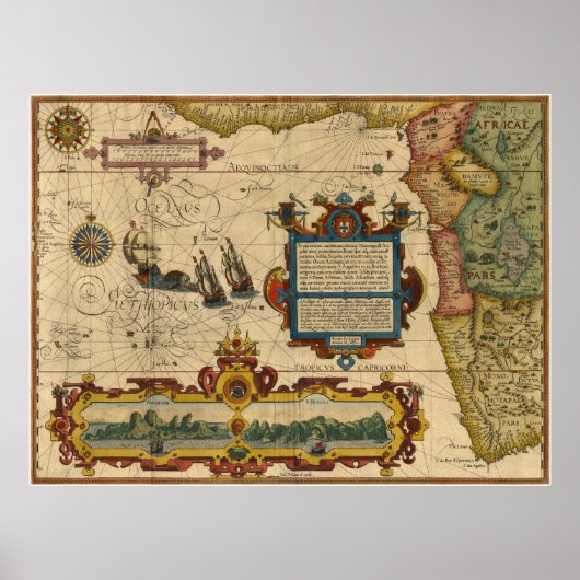 1596 - Zuid-West-Afrika Poster (Voorkant)