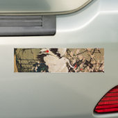 15. 梅 群 図, 若 冲 Plum Blossom & Cranes, Jakuchüu Bumpersticker (Op auto)