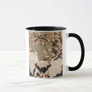 15. 梅 群 図, 若 Plum Blossom & Cranes, Jakuchüu Mok