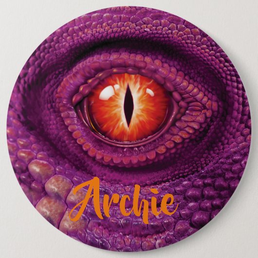 15,2 Cm Badge géant rond avec monogramme l'oeil du Dragon (Devant)
