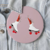 15,2 Cm Patins à rouleaux pour tous Badge rond (En situation)