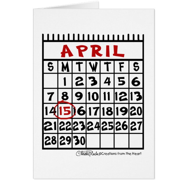 15 avril - Humour fiscal (Devant)