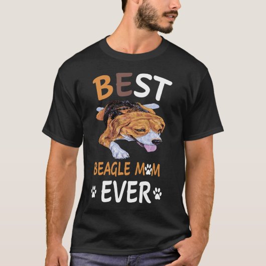 15 Beste beagle Mam ooit T-shirt (Voorkant)