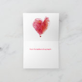 15 cartes de remerciements de coeurs d'amour (Intérieur)
