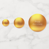 15 e Anniversaire Gold & Pink Table Confetti (Derrière)