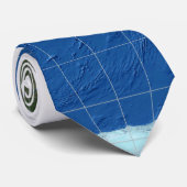 15°E-Meridian Carte 1 blanc - cravate (Roulé)