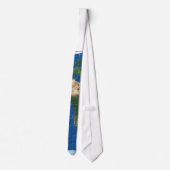 15°E-Meridian Carte 1 blanc - cravate (Dos)