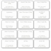 15 Eenvoudige individuele bruiloft gast naam adres Sticker (Voorkant)