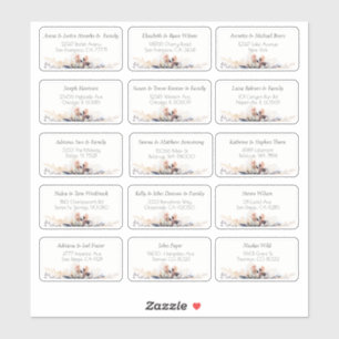 15 eenvoudige individuele bruiloft gast naam adres sticker