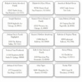 15 Eenvoudige individuele gast naam adres Sticker (Voorkant)