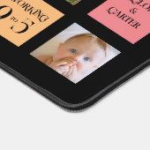 15 foto, 6 kleurenblok op zwart bureaumat (Hoek)