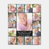 15 Foto Collage Forever in ons hart Fleece Deken (Voorkant)