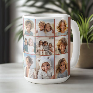 15 Foto Collage Grid - terra cotta Koffiemok