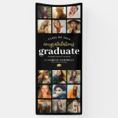 15 Foto Vertical Graduation Party Banner (Verticaal)